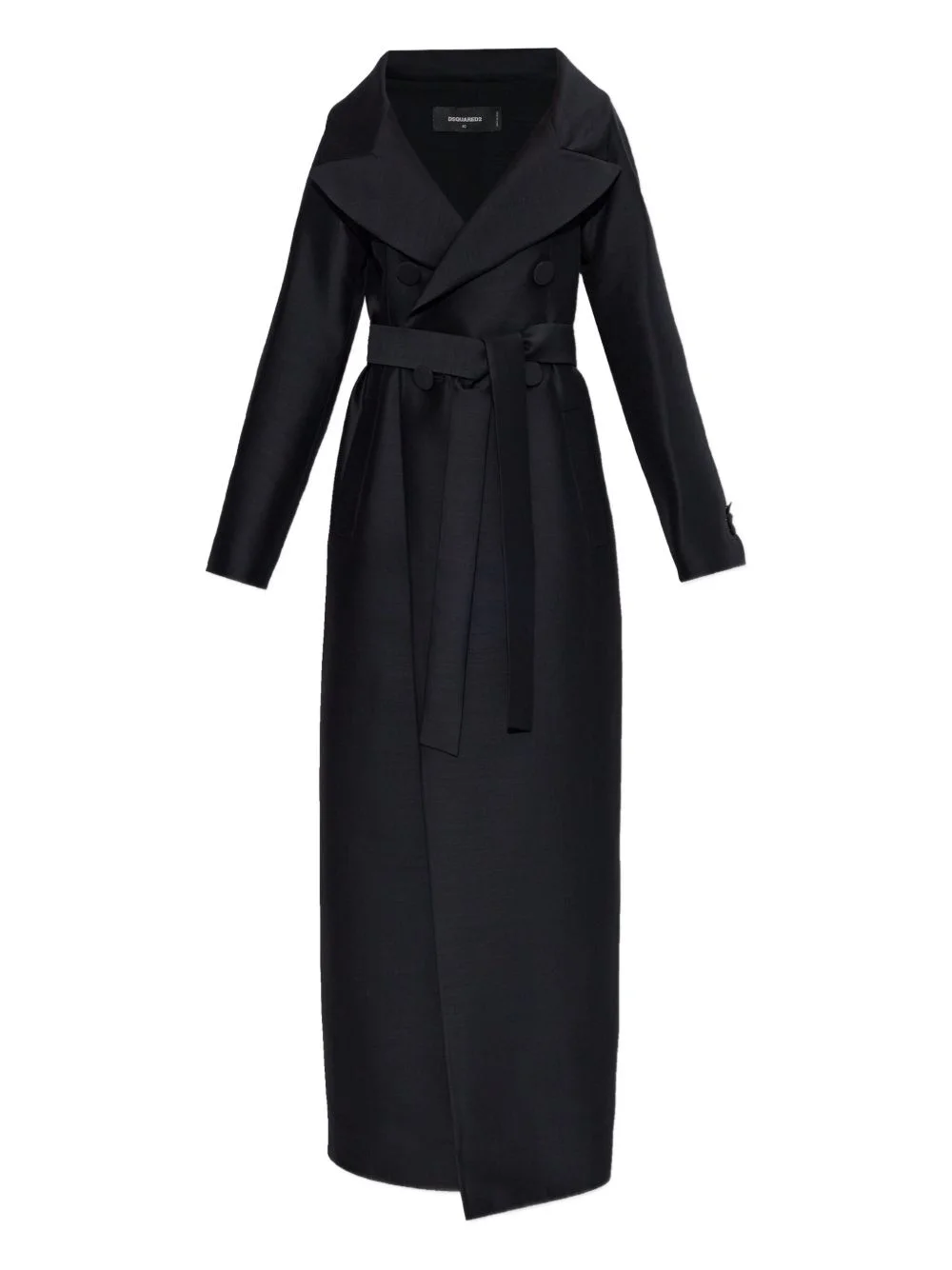 virgin wool double-breasted coat - 1