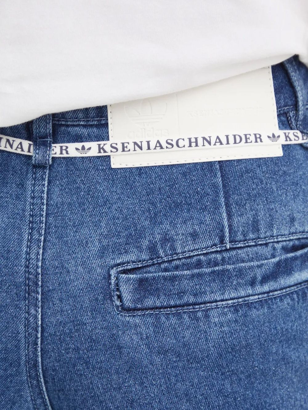 patchwork-design jeans - 4