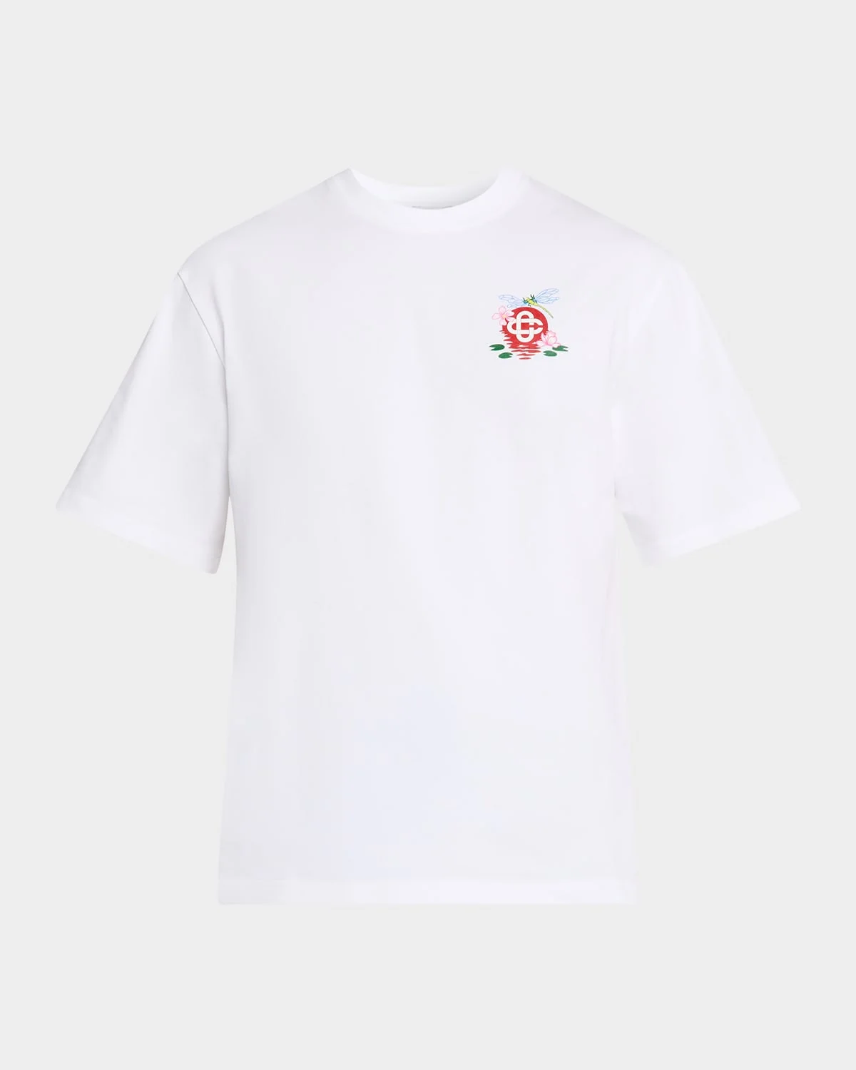 Men's Dragonfly Floral Oversized-Fit T‑Shirt - 1