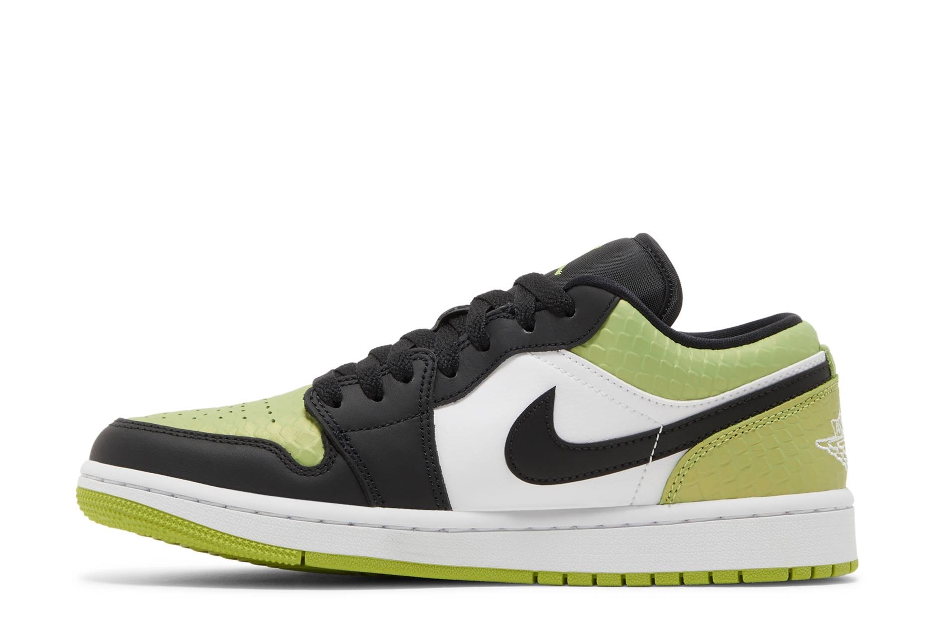 Wmns Air Jordan 1 Low SE 'Vivid Green Snakeskin' - 3