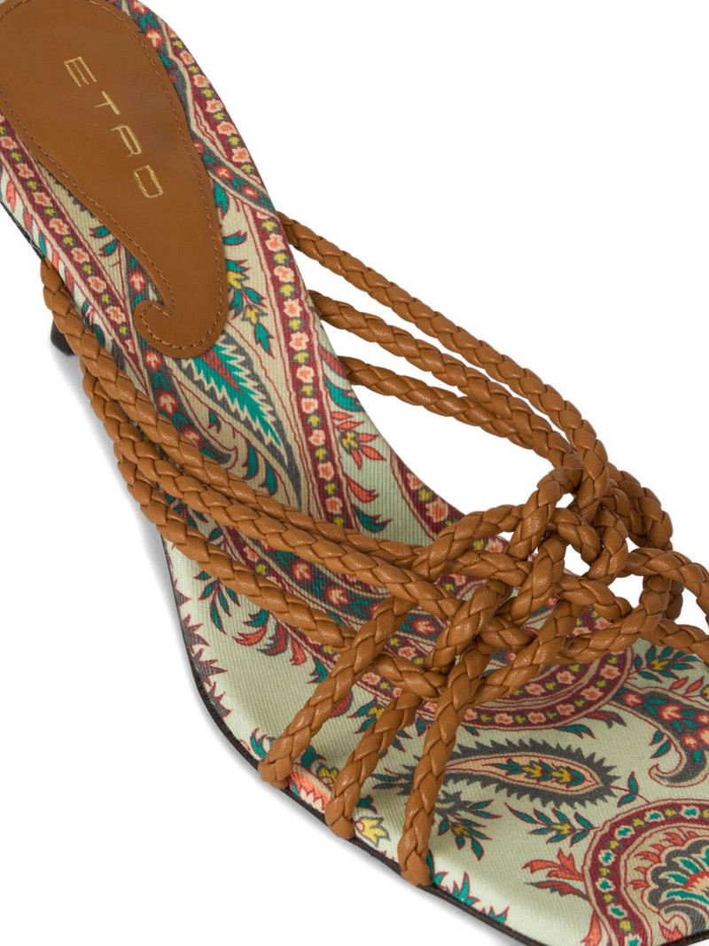 45mm woven kitten-heeled sandals 4