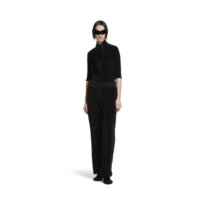 BALENCIAGA Women's Scarf Fitted Turtleneck in Black outlook