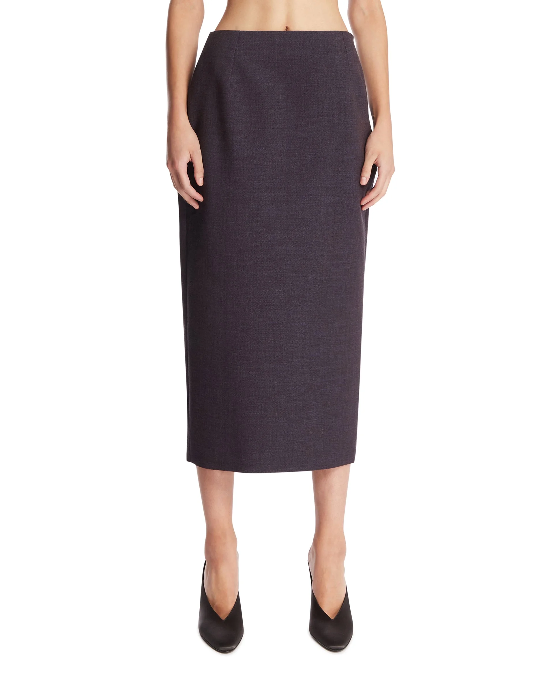 Purple Midi Skirt - 1