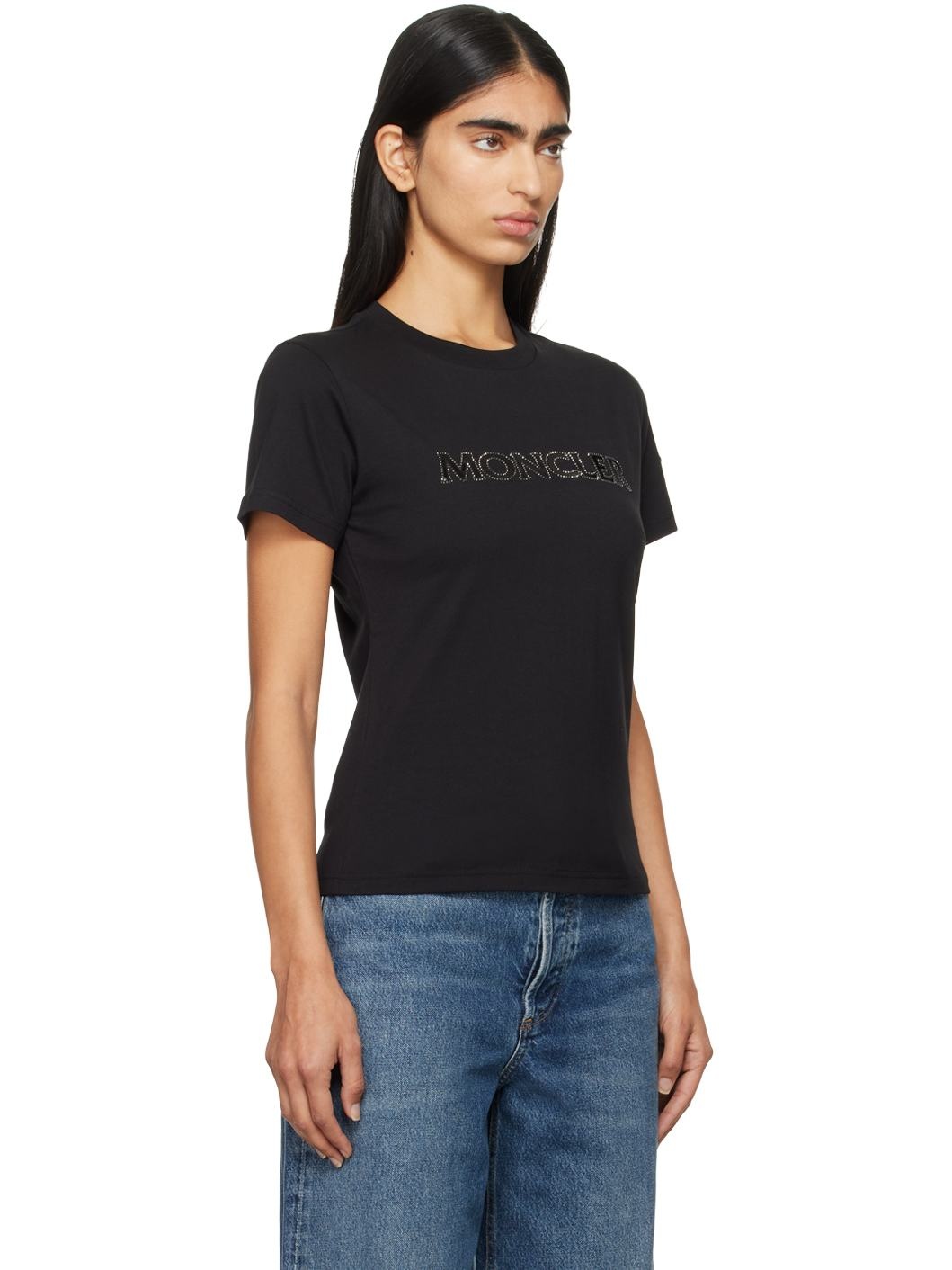 Black Maglia Manica Corta T-shirt - 2