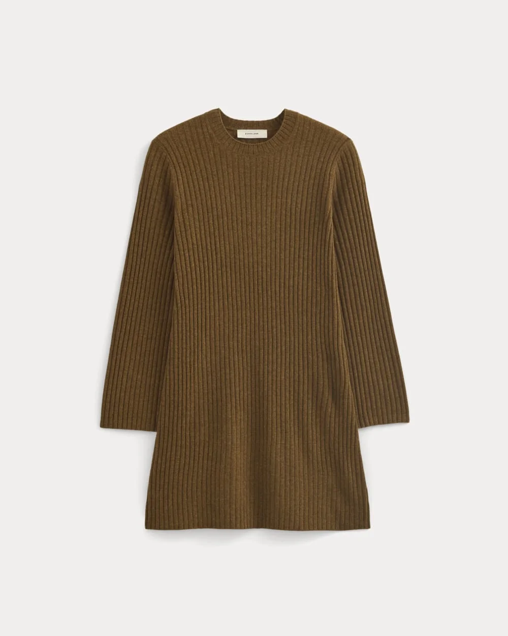 CASHMERE LONG-SLEEVE MINI DRESS - 1