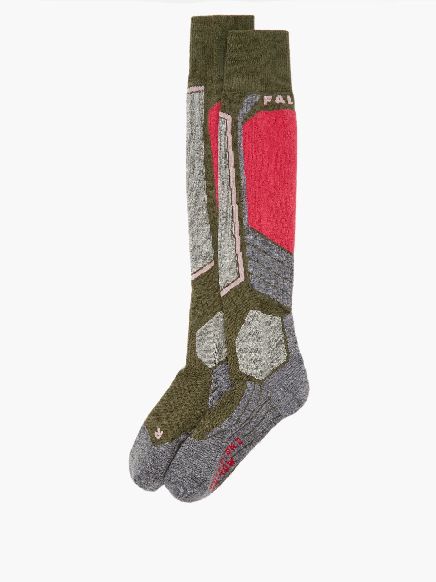 SK2 padded knee-high ski socks - 3