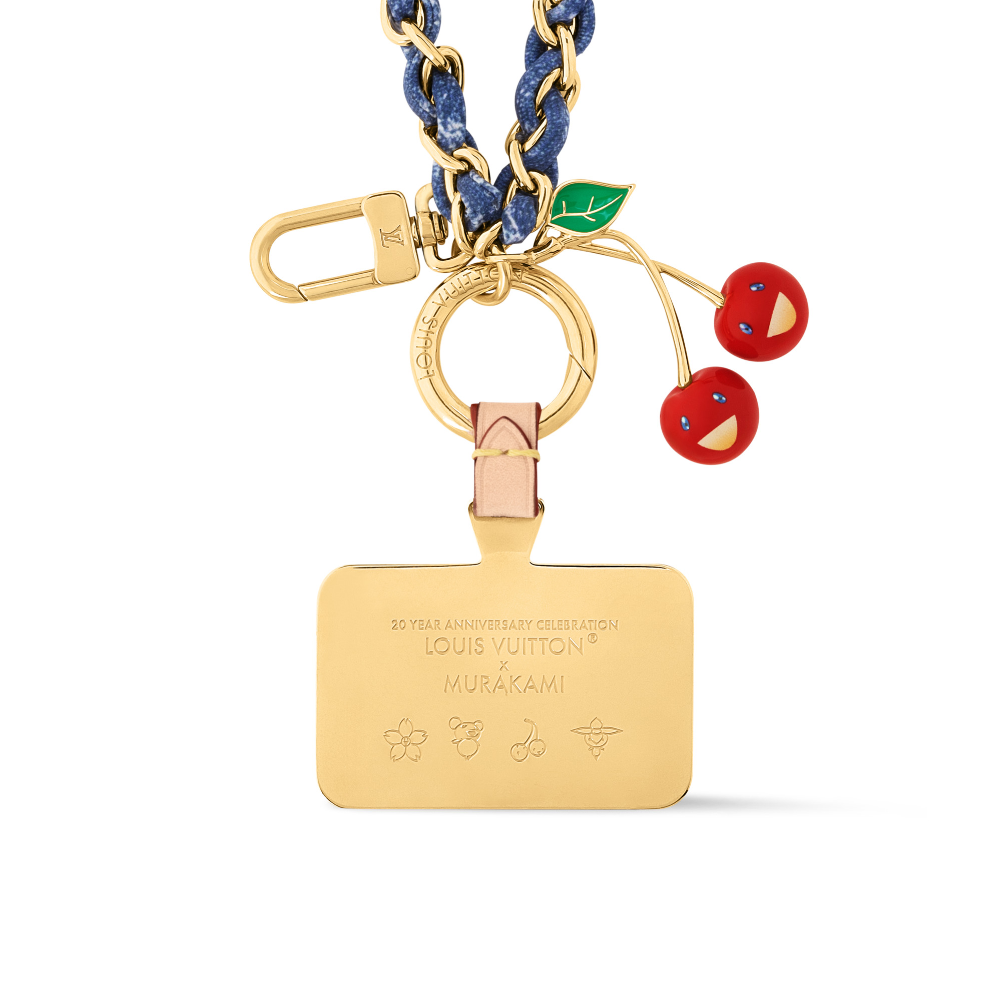LV x TM Denim Cerise Phone Holder - 2