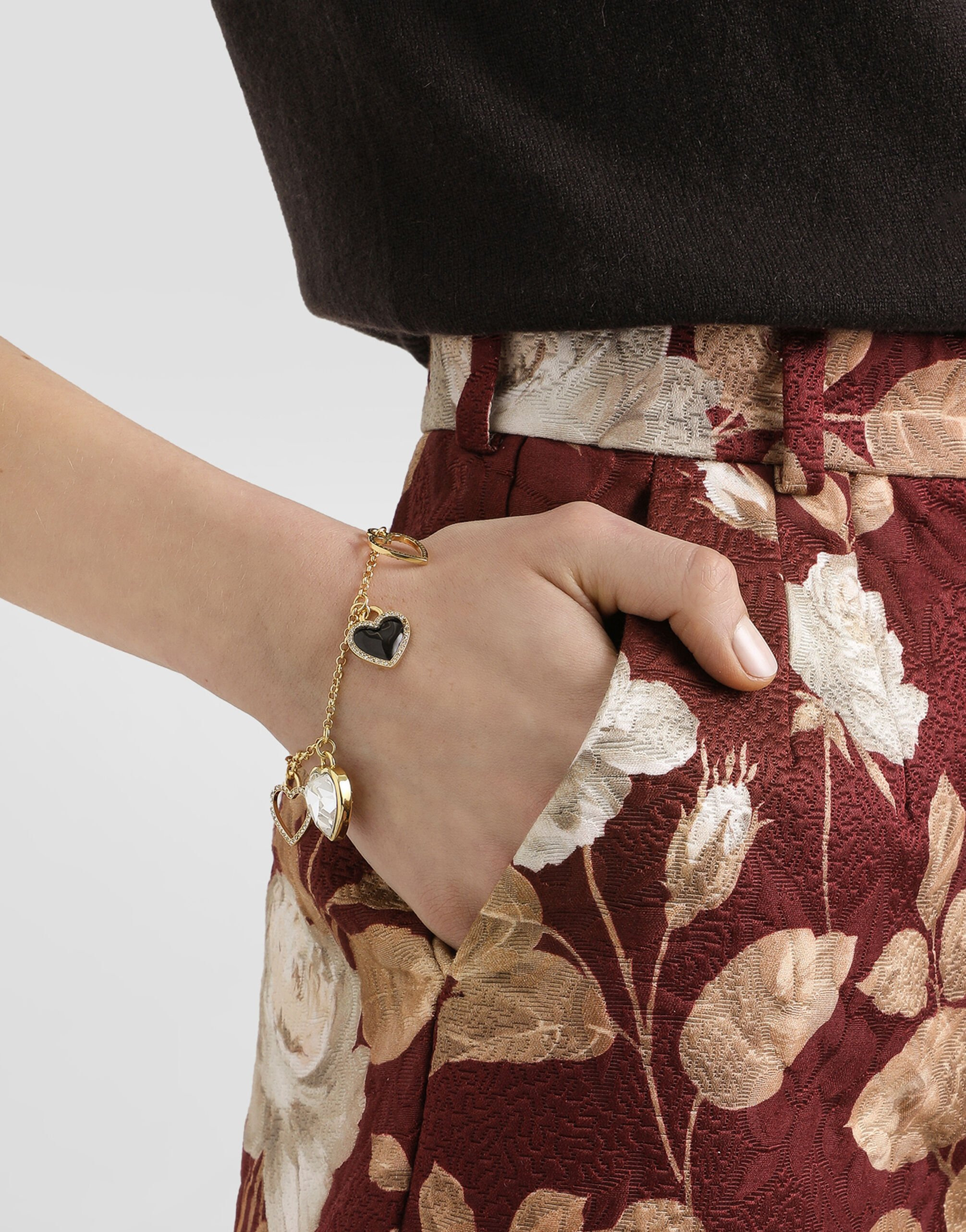 Italian Tailoring bracelet with heart charms - 2