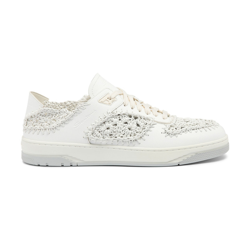 Men's white leather Sneak-Air sneaker 1