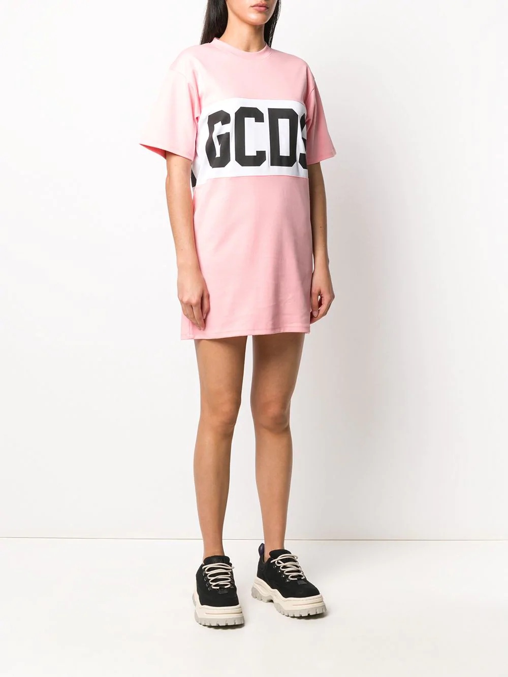 logo stamp T-shirt dress - 3