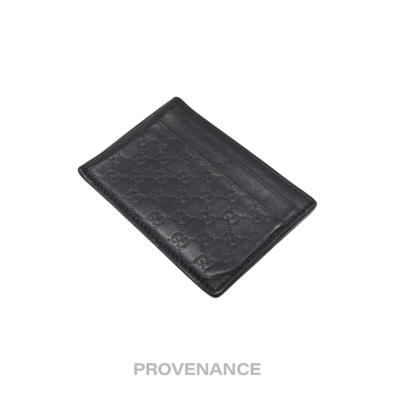 Gucci Card Holder Wallet - Black MicroGuccissima - 3