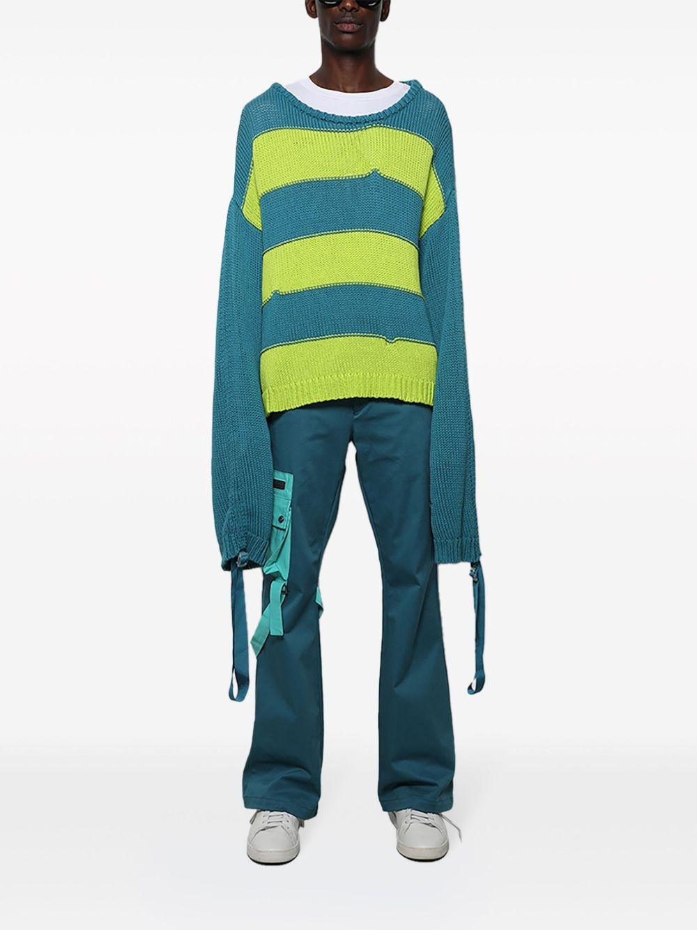 flared cargo trousers - 2