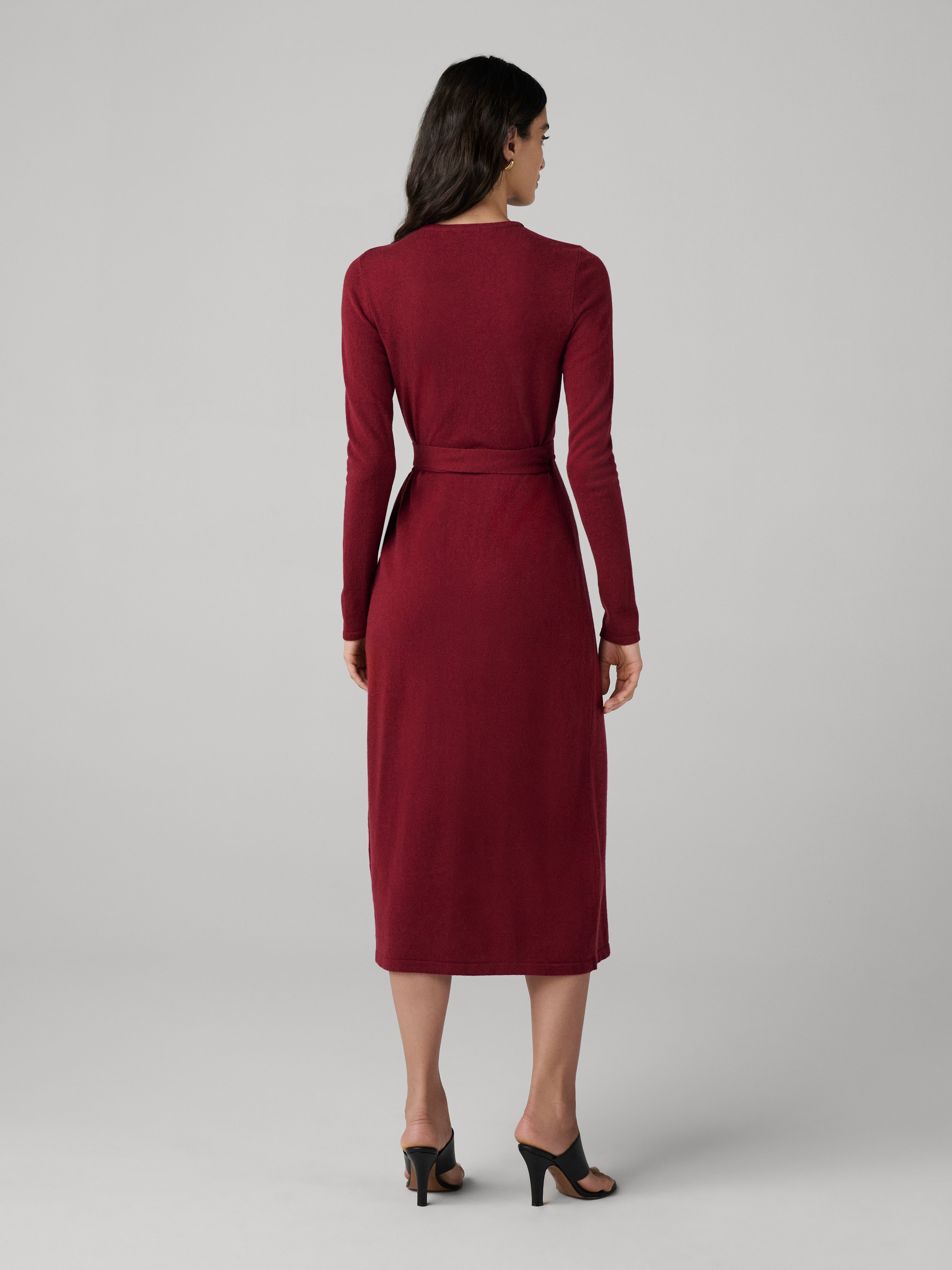 Astrid Cashmere Wool Wrap Dress - 2