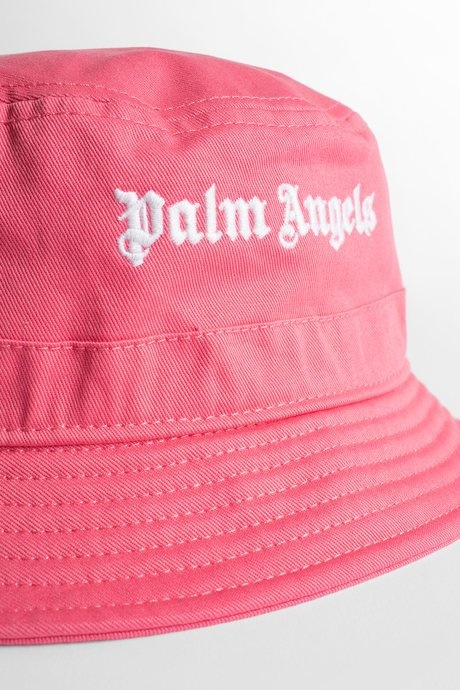 Palm angels women's pink logo bucket hat - 4