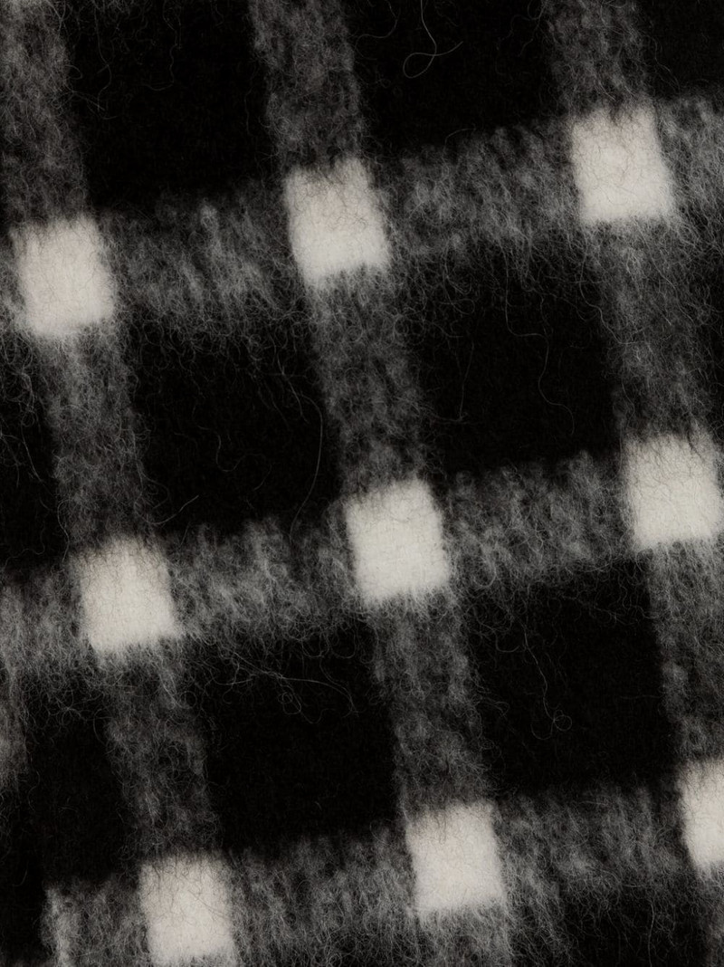 Marni check-print fringed scarf outlook