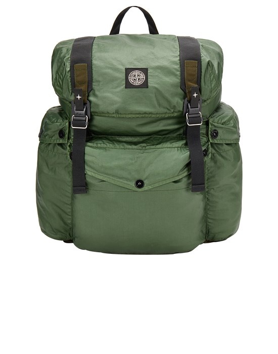 90370 MUSSOLA GOMMATA CANVAS_GARMENT DYED OLIVE GREEN - 1