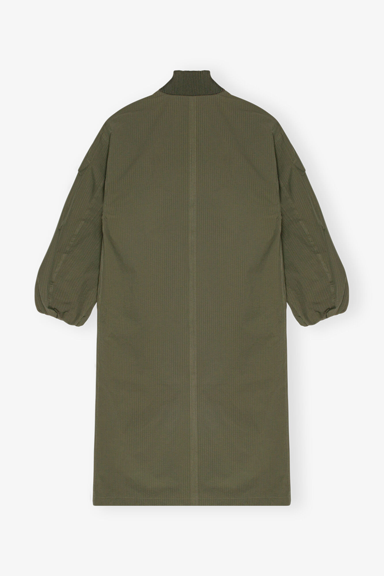 GREEN TECH SEERSUCKER OVERSIZED SHELL COAT - 7