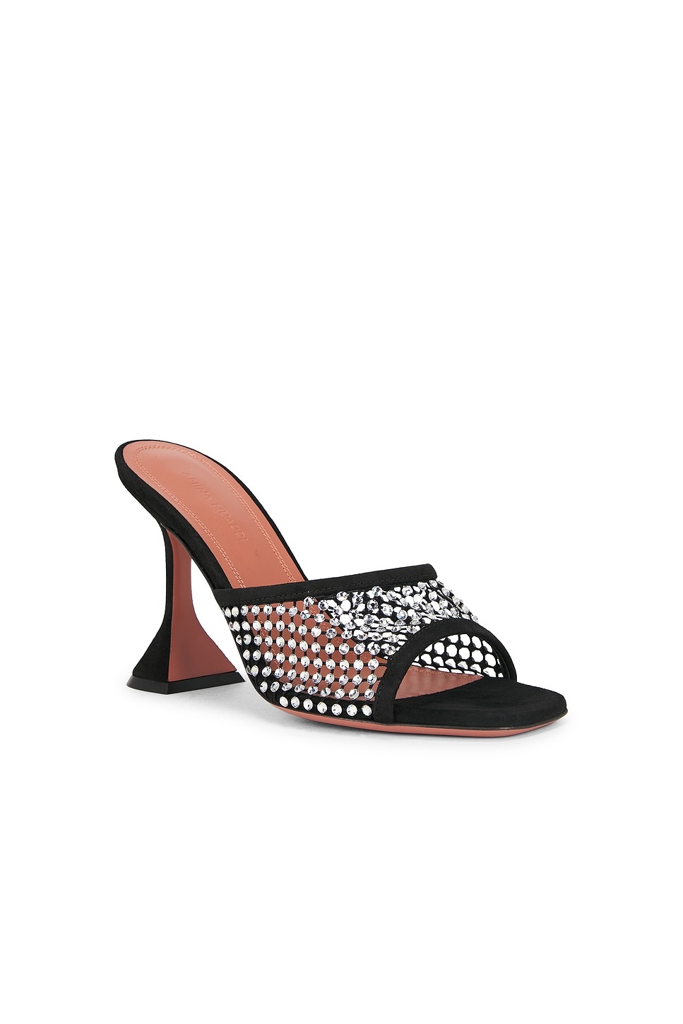 Lupita Crystal Net 95 Slipper In Black & White Crystal - 2