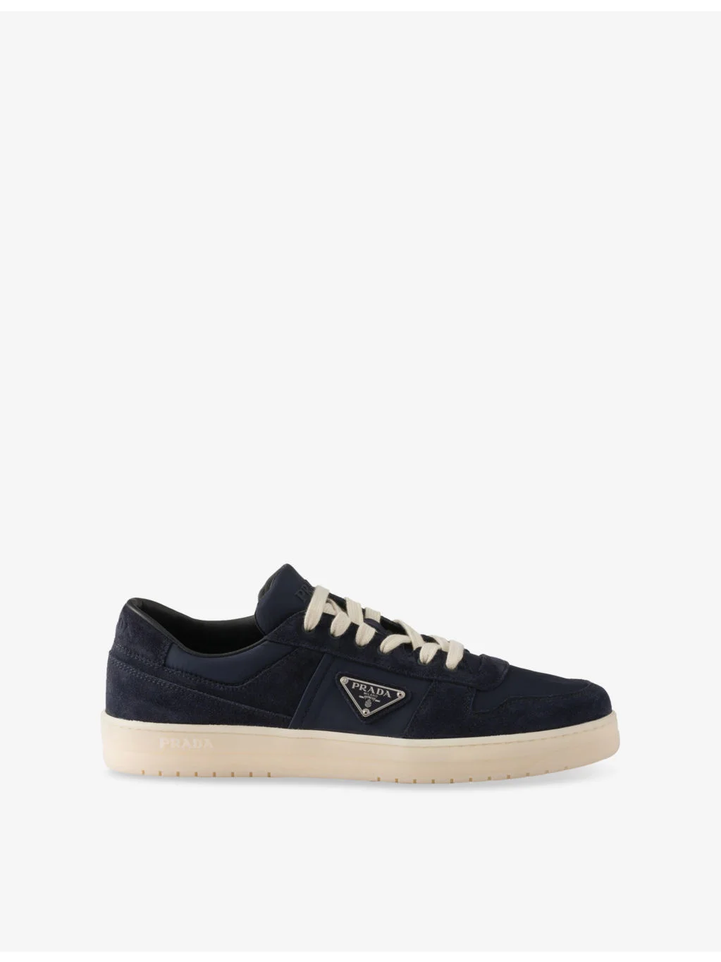 Downtown Re-Nylon and Suede Low-Top Trainers - 1
