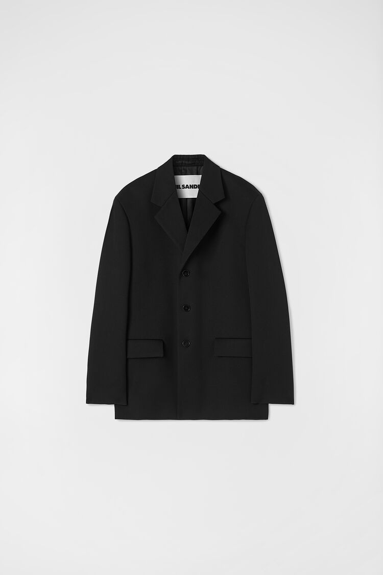 Jil Sander Black Tailored Coat