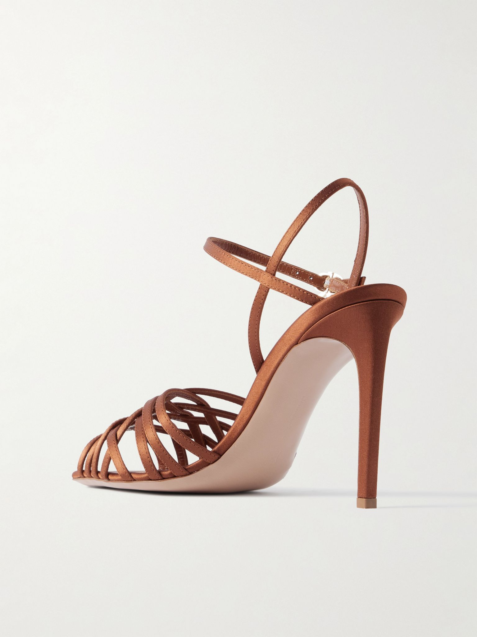 Kerry 95 satin sandals Orange - 3
