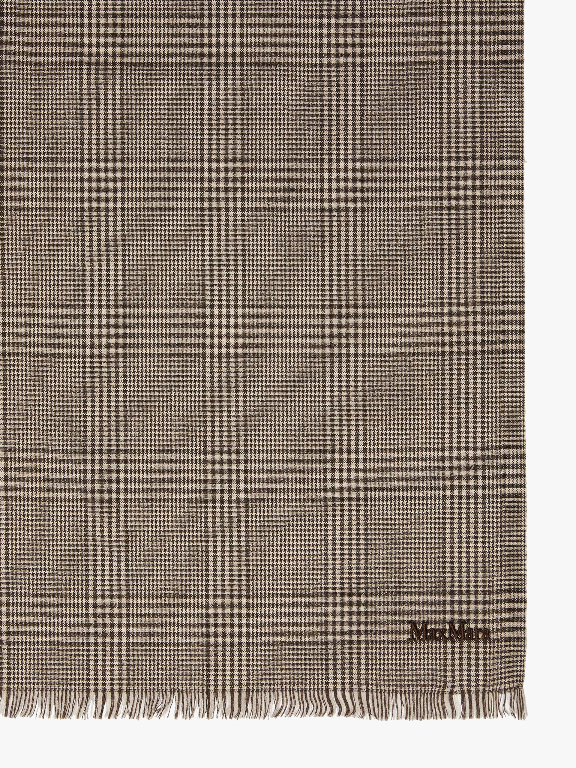 JANZIR Wool stole with logo - 2
