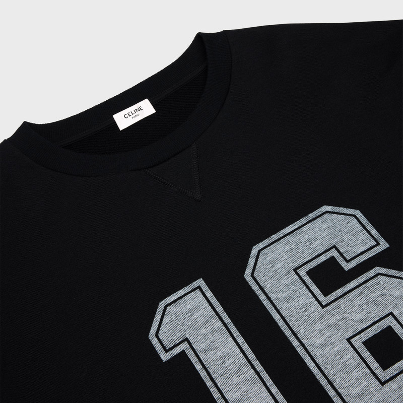 Oversized Celine 16 sweatshirt in cotton fleece 4