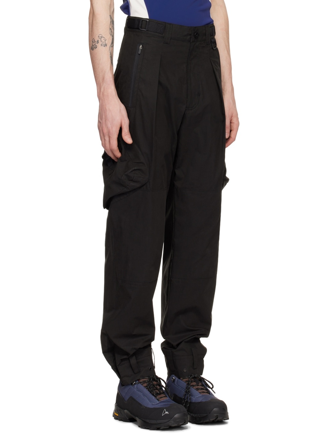 Black Military Cargo Pants - 2