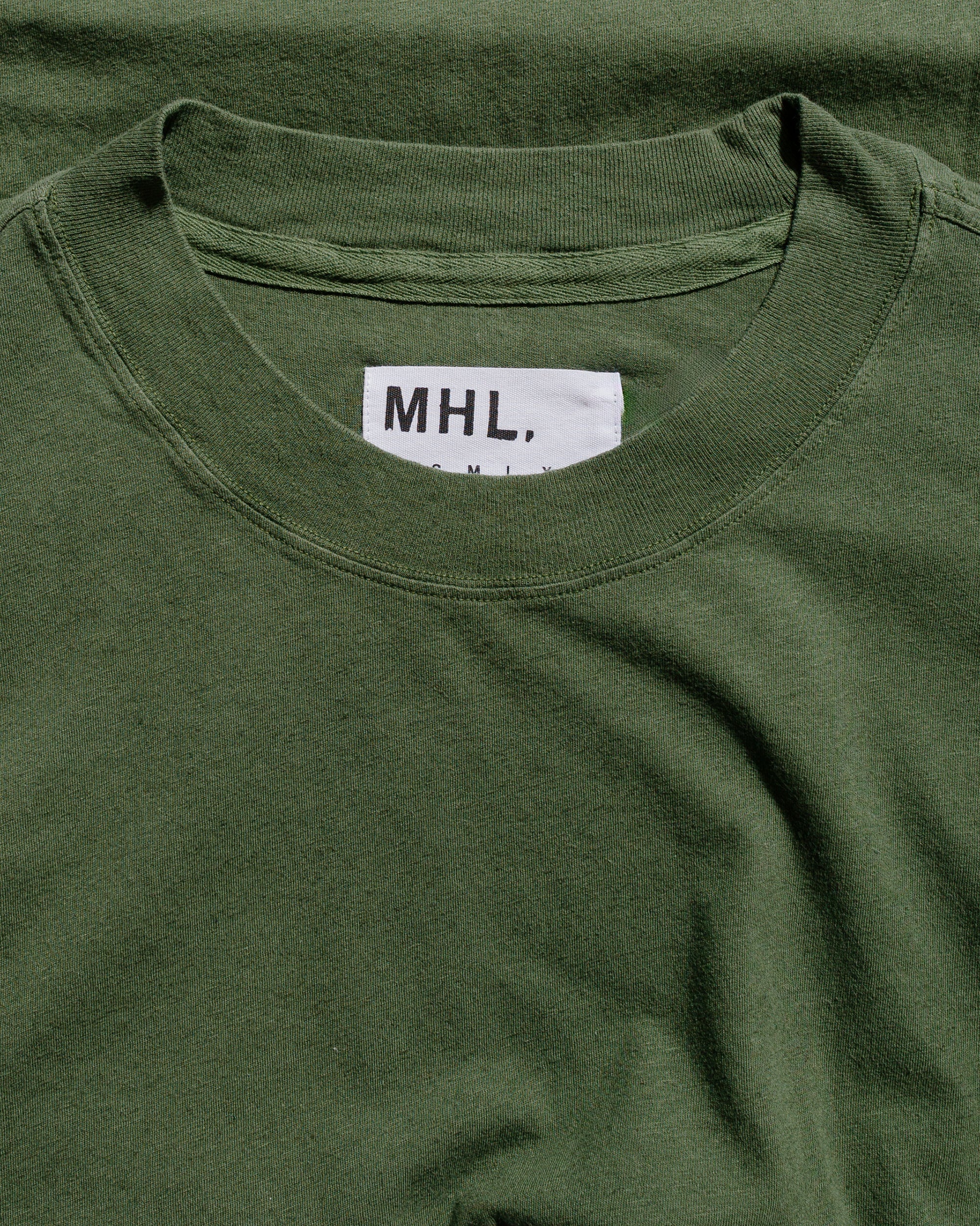 MHL Simple T-Shirt Organic Cotton Linen Jersey Grass - 5