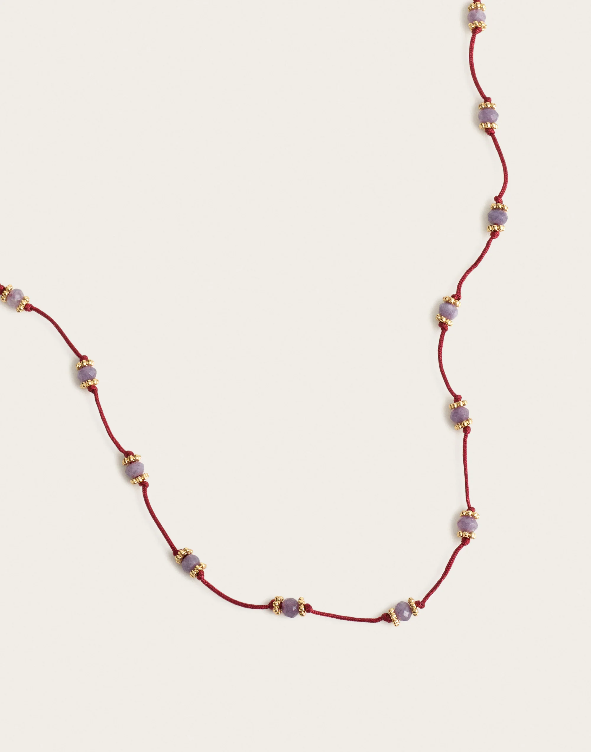 Beaded Long Station Necklace - 1