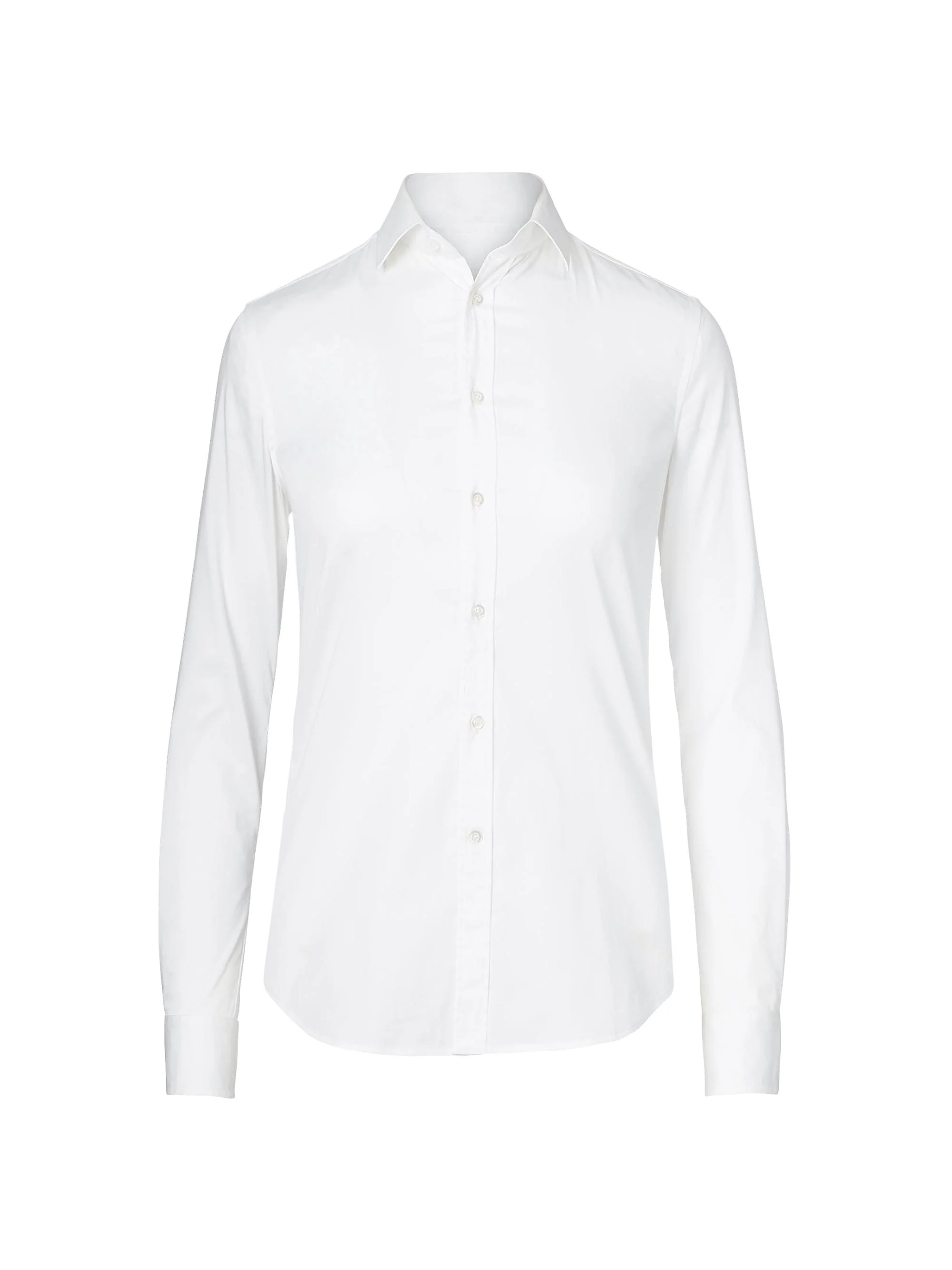 Women's Iconic Style Charmain Stretch Sateen Shirt - White - 1