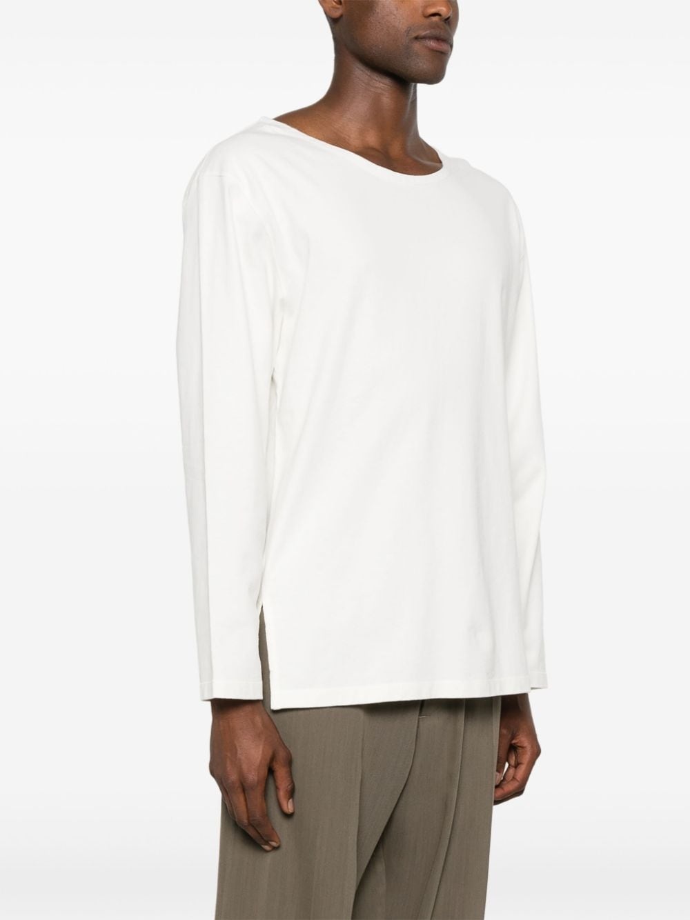 wide-neck long-sleeve T-shirt - 4