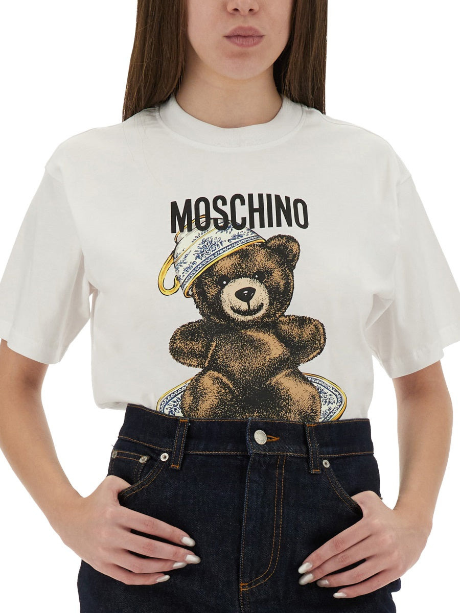 T-Shirt With "Teddy" Print - 4