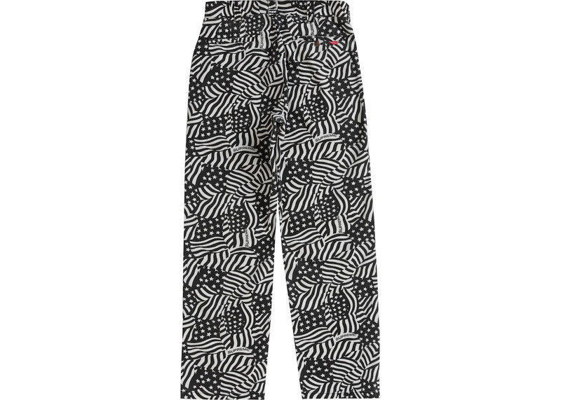Supreme Supreme Work Pant Flag Blacks outlook