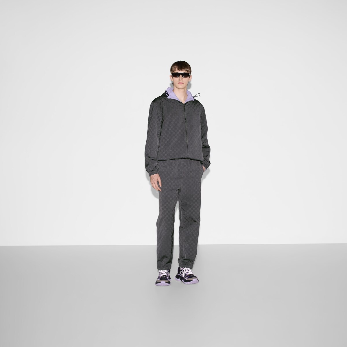 Reversible nylon GG zip jacket - 2