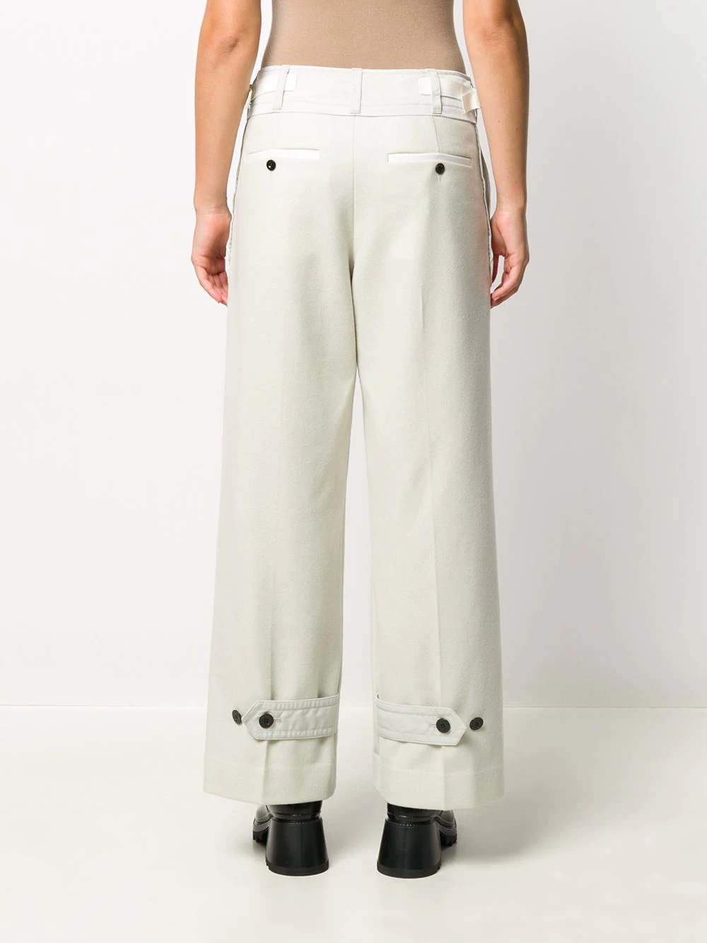 wide-leg tailored trousers - 4