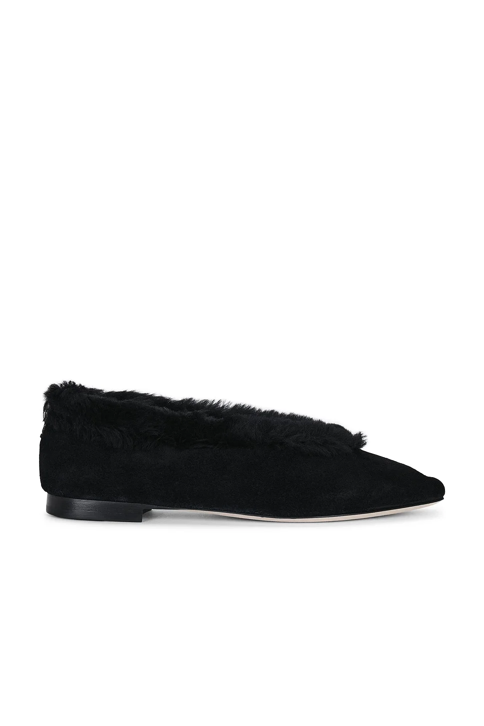 Suede Shearling Margot Flat - 1