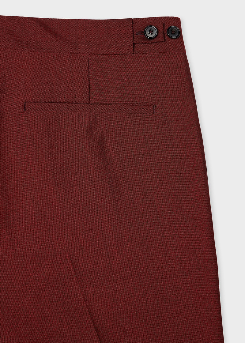 Paul Smith The Soho - Tailored-Fit Burgundy Wool-Mohair Evening Suit outlook