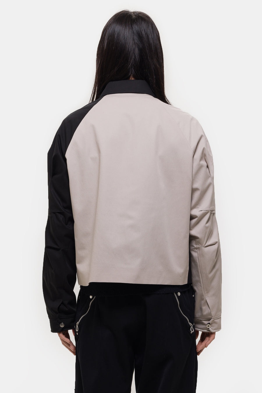 Alec K-Dart Blouson Jacket in Seedpearl/Black Sable - 3