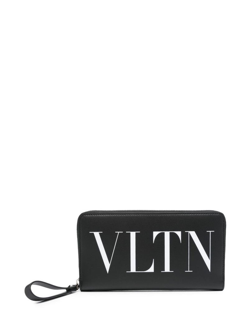 Valentino logo-print wallet outlook