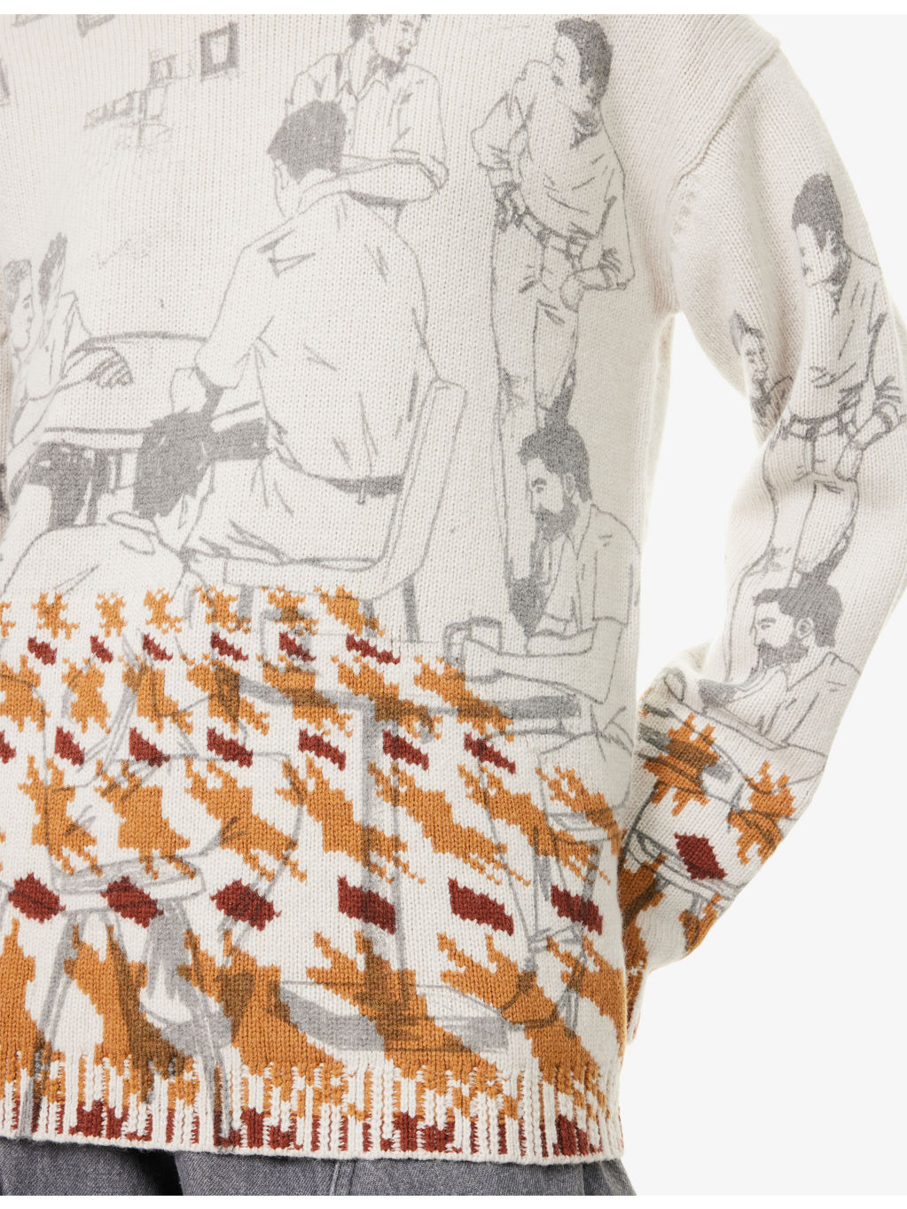 Relaxed-Fit Jacquard Wool-Blend Jumper - 5
