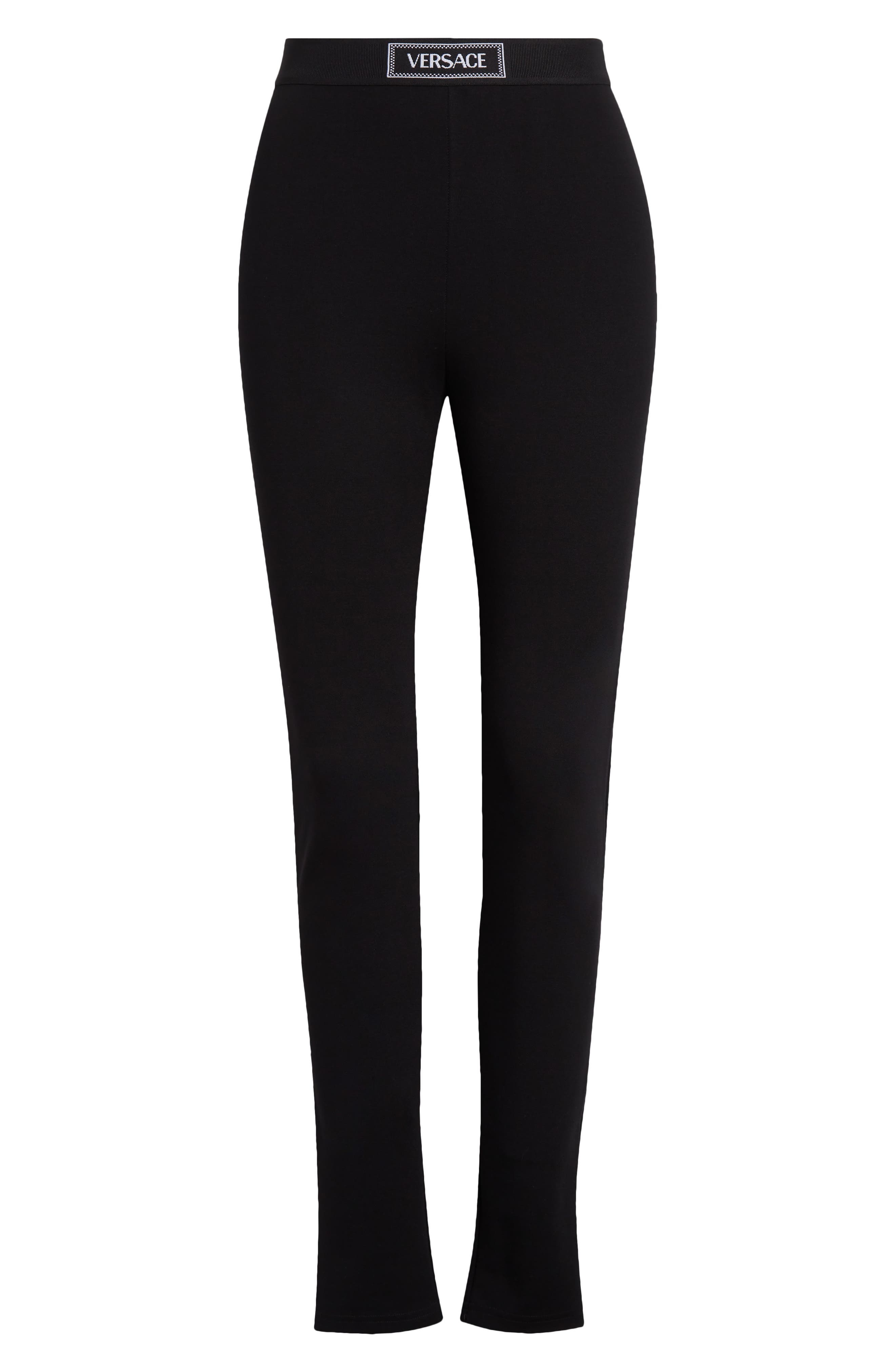 Versace '90s Logo Leggings in Black at Nordstrom - 5