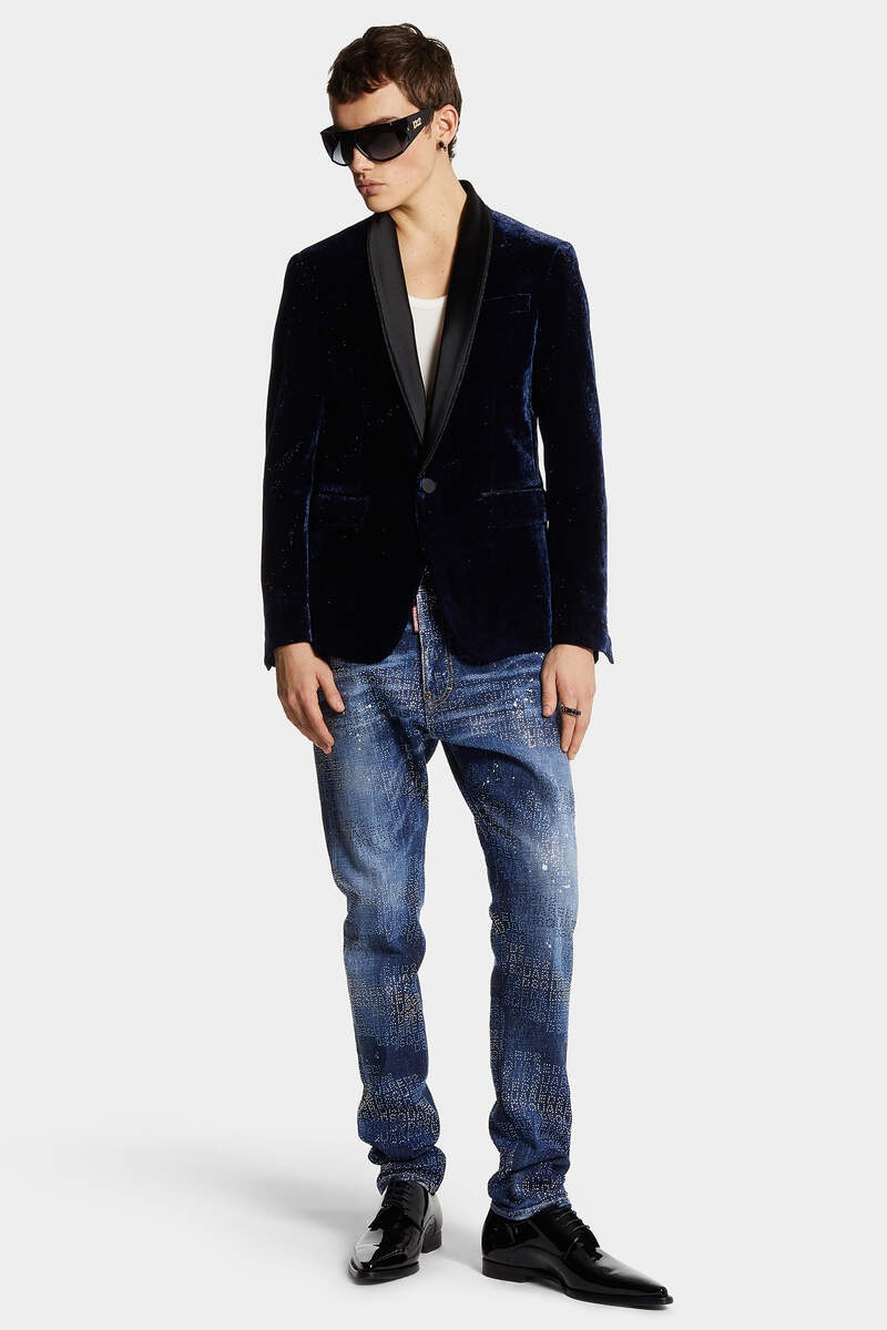 ALLOVER DSQUARED2 CRYSTALS WASH COOL GUY JEANS 3