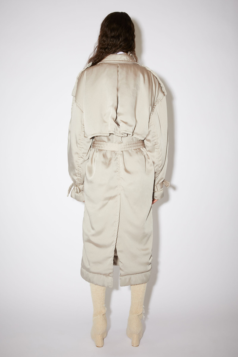Double breasted padded trench - Mushroom beige 3