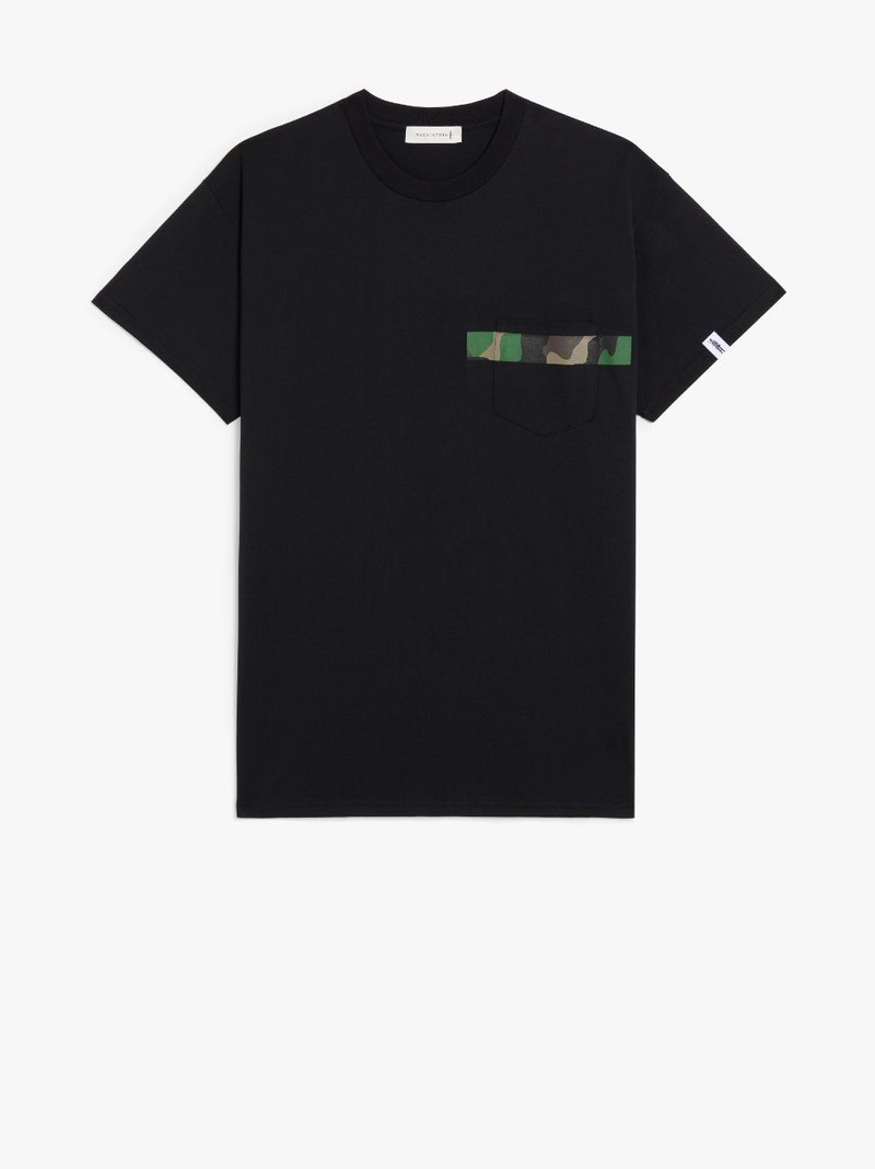 BLACK X CAMO COTTON T-SHIRT | GJM-206 1