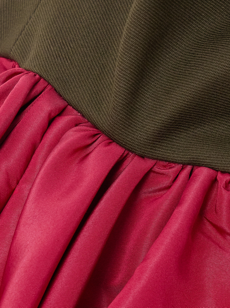 Halterneck Silk And Cotton-blend Twill Top 4