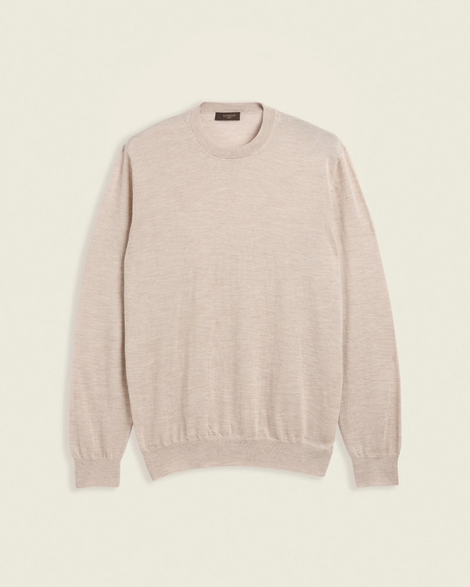 Cashmere and silk slim fit crewneck sweater - 1