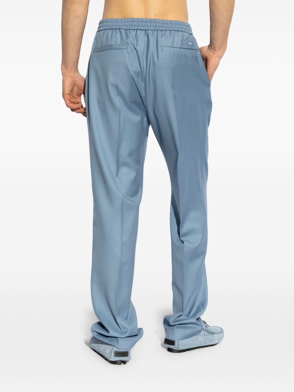 elasticated-waistband trousers - 4