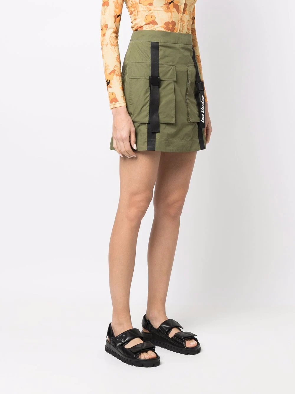 pocket-detail mini skirt - 3
