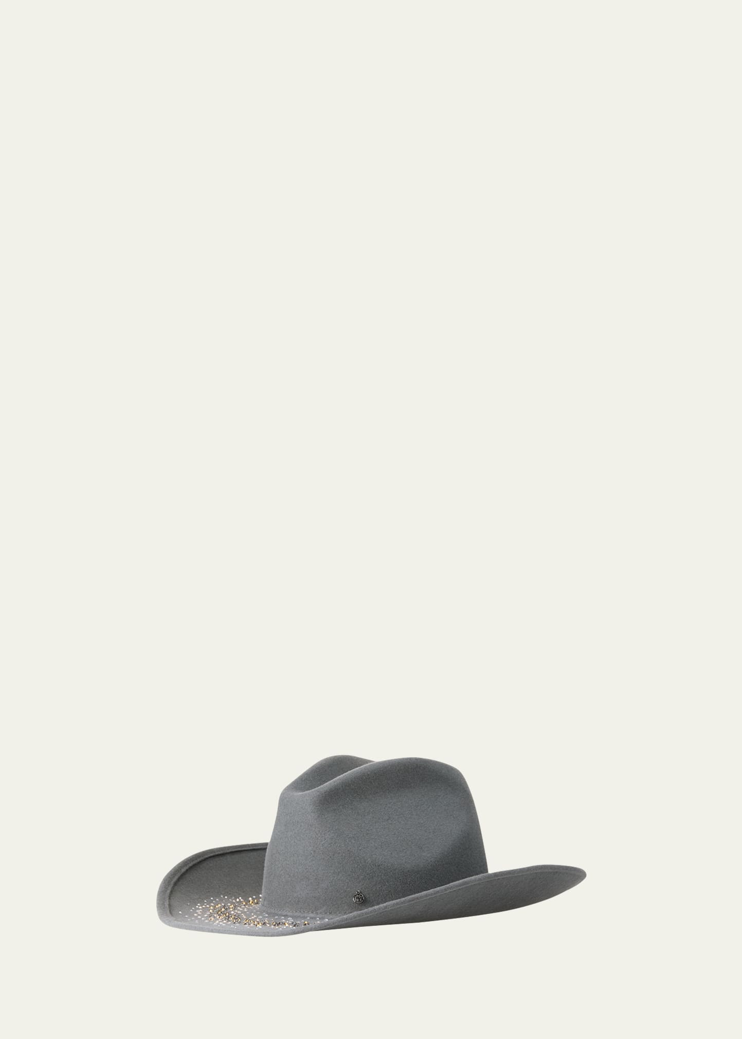 Austin Fairy Dust Strass Wool Felt Cowboy Hat - 1